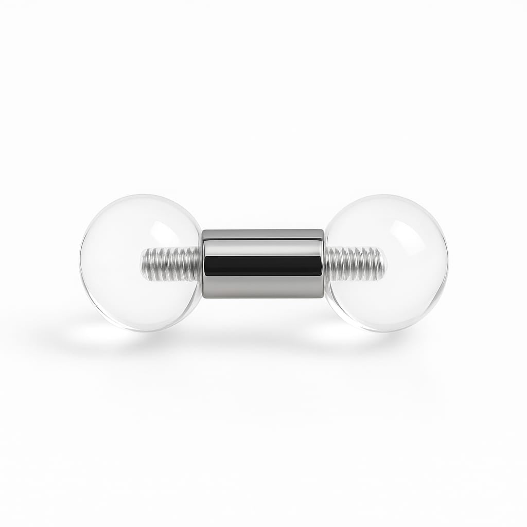Vision Bell 8mm gauge (0g) | 316L stainless steel internally threaded body jewellery