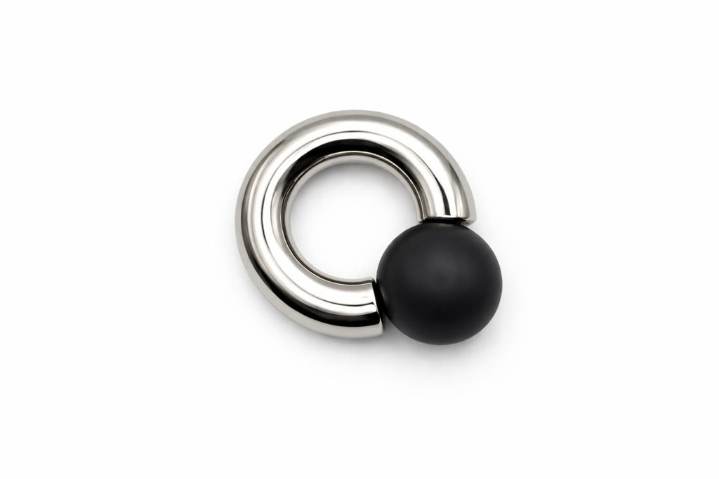 Blackmoon Mega Mini Monster Ring 8mm gauge | 15mm internal diameter | 16mm ball | 316L stainless steel
