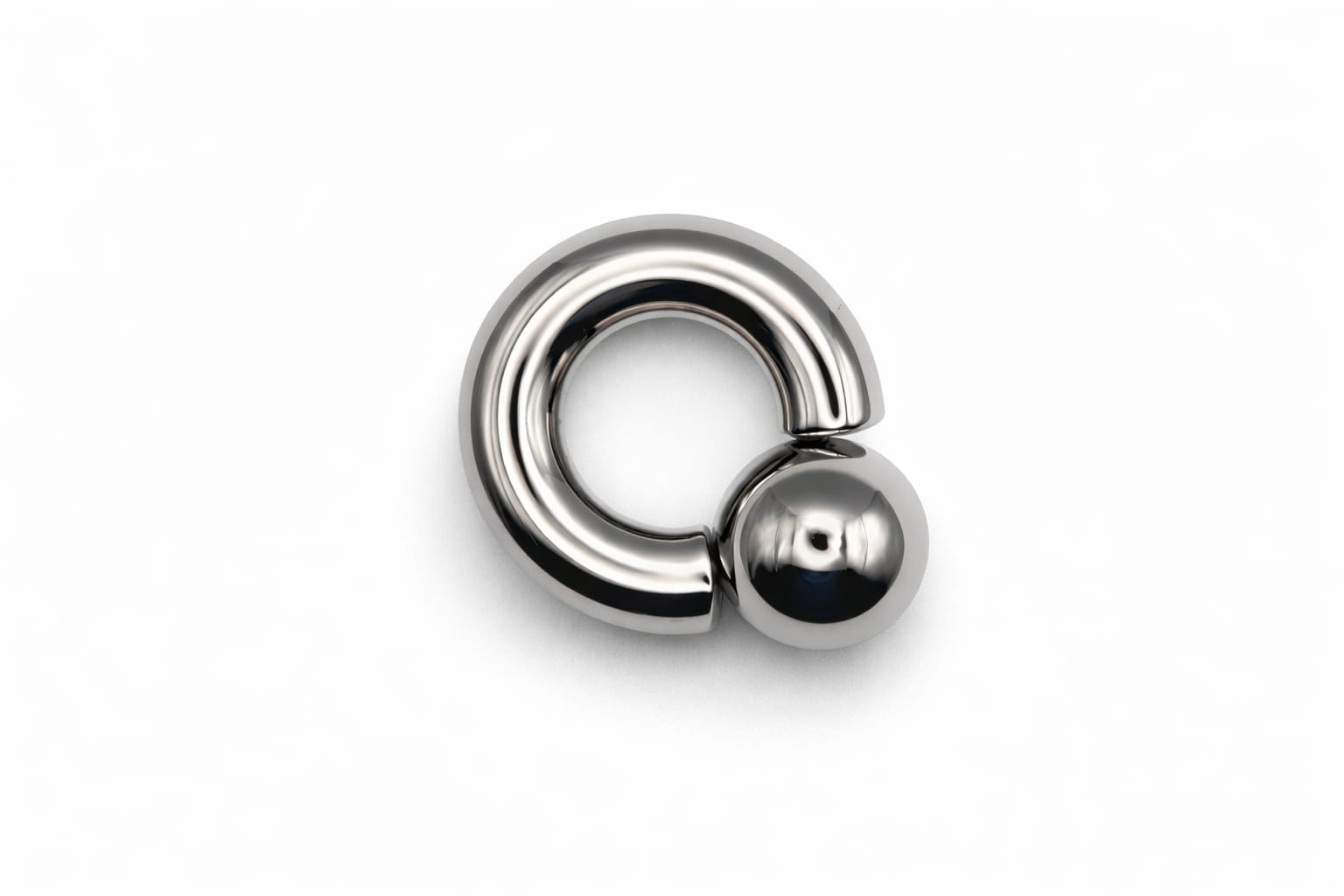 Mega Mini Monster Ring 8mm gauge | 15mm internal diameter | 16mm ball | 316L stainless steel