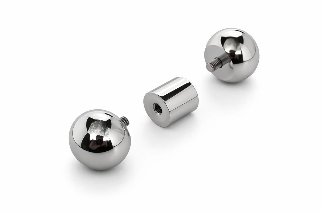 14mm gauge Barbell | Internally threaded 316L stainless steel body jewellery