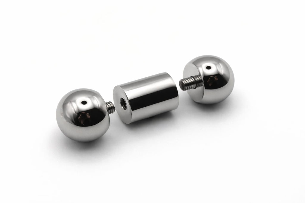 12mm gauge Barbell | Internally threaded 316L stainless steel body jewellery
