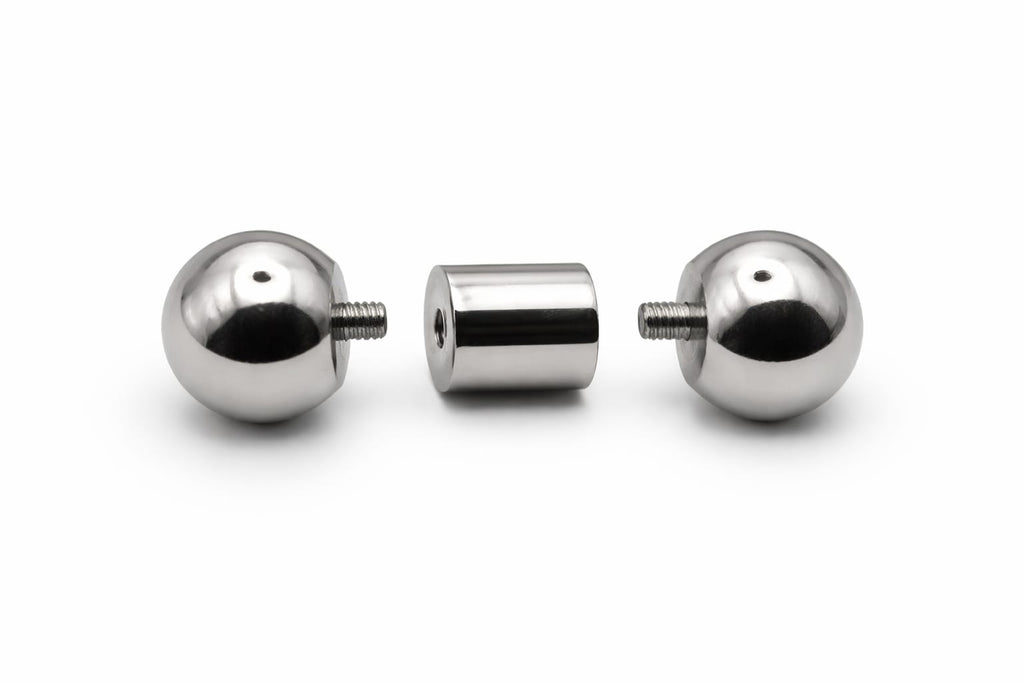 13mm gauge Barbell | Internally threaded 316L stainless steel body jewellery