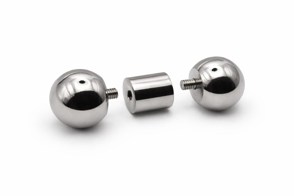 13mm gauge Barbell | Internally threaded 316L stainless steel body jewellery