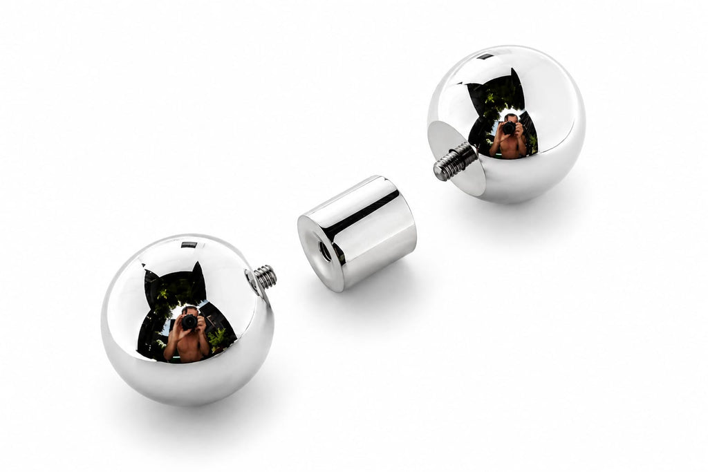 15mm gauge Barbell | Internally threaded 316L stainless steel body jewellery