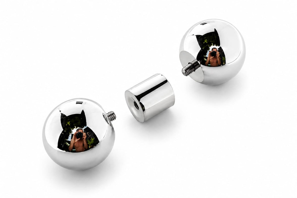15mm gauge Barbell | Internally threaded 316L stainless steel body jewellery