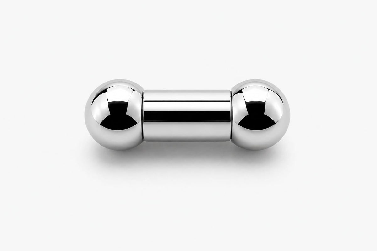 8mm gauge (0g) Barbell | Internally threaded 316L stainless steel body jewellery