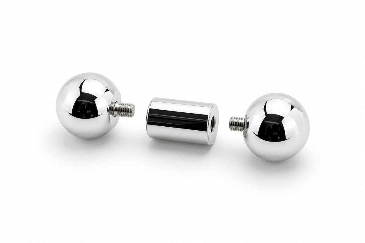 8mm gauge (0g) Barbell | Internally threaded 316L stainless steel body jewellery
