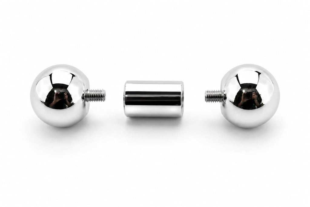 8mm gauge (0g) Barbell | Internally threaded 316L stainless steel body jewellery