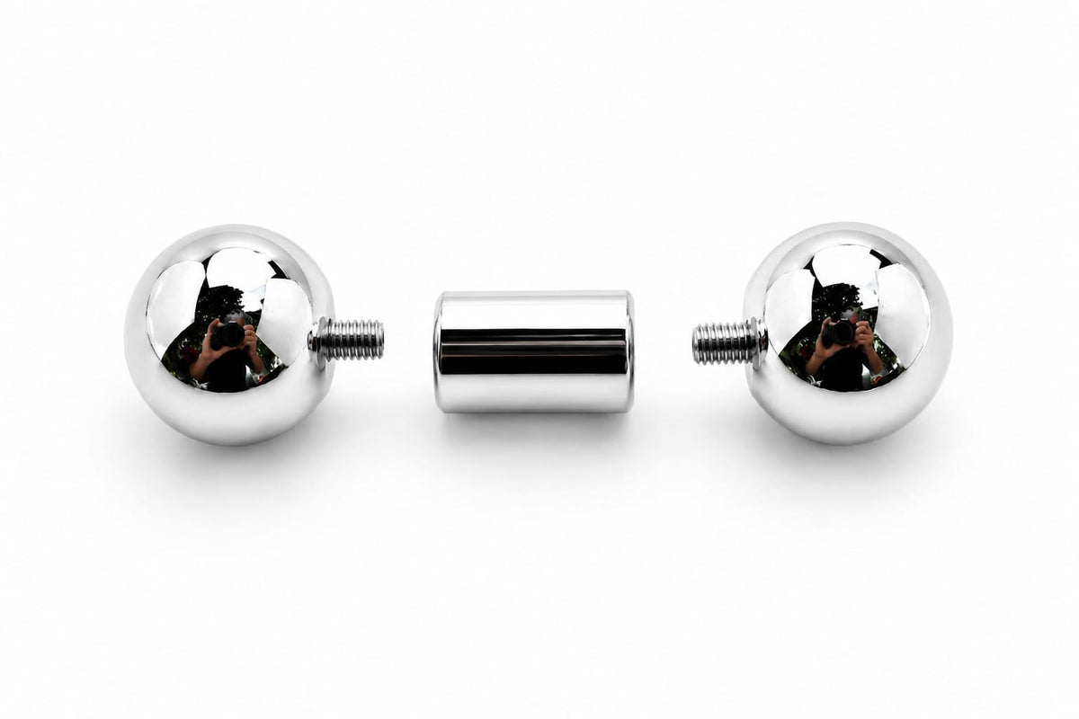 8mm gauge (0g) Barbell | Internally threaded 316L stainless steel body jewellery