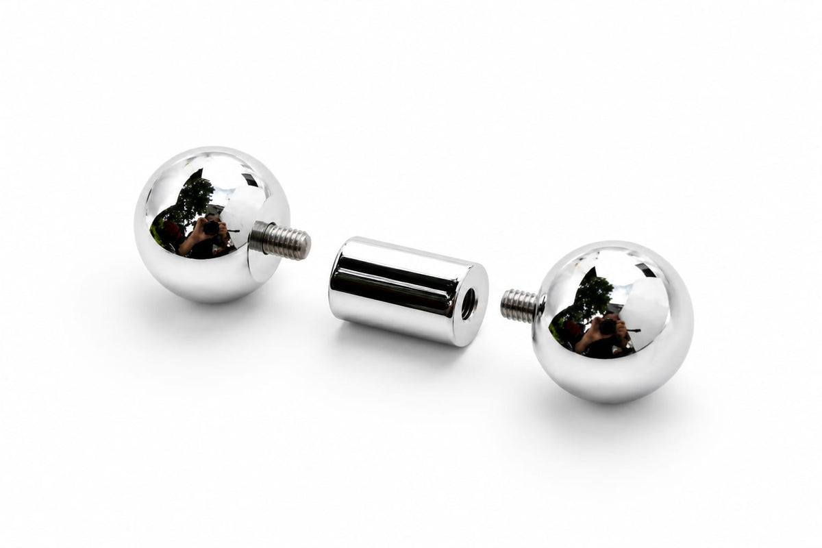 8mm gauge (0g) Barbell | Internally threaded 316L stainless steel body jewellery