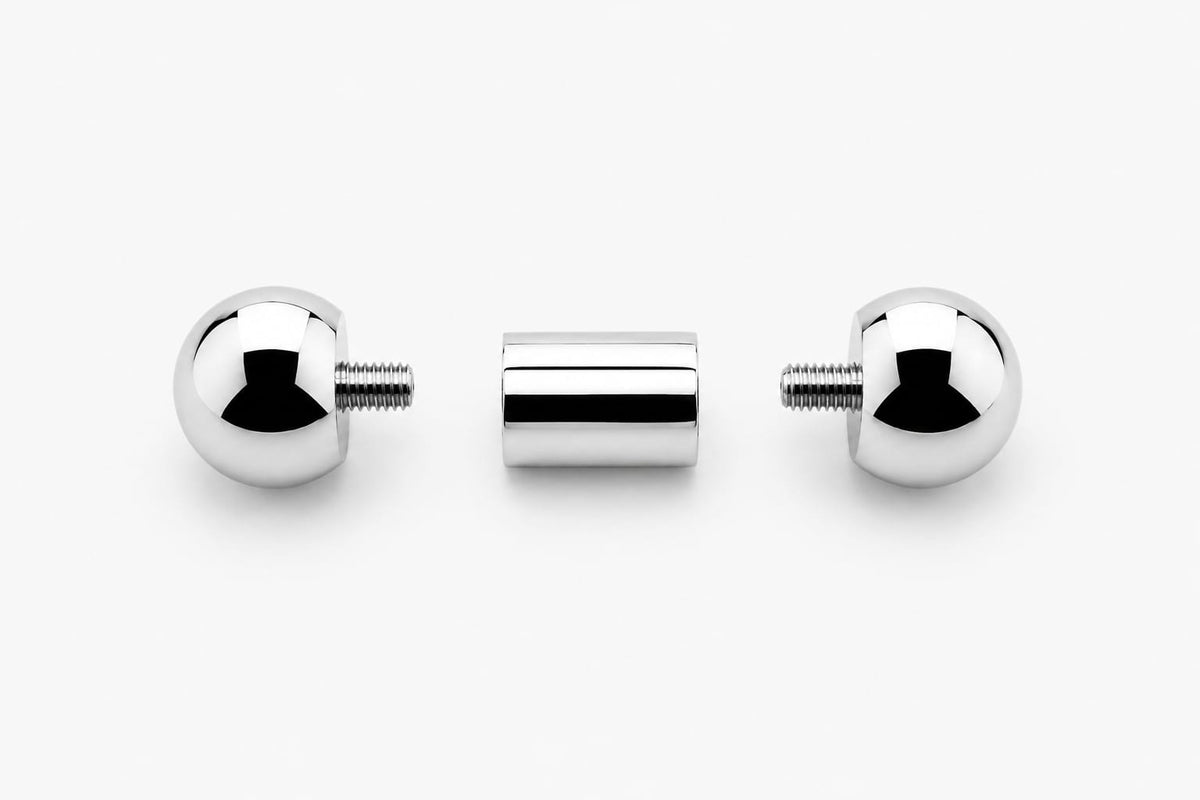 9mm gauge Barbell | Internally threaded 316L stainless steel body jewellery