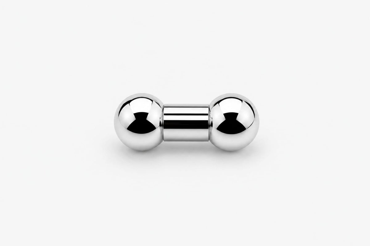 9mm gauge Barbell | Internally threaded 316L stainless steel body jewellery