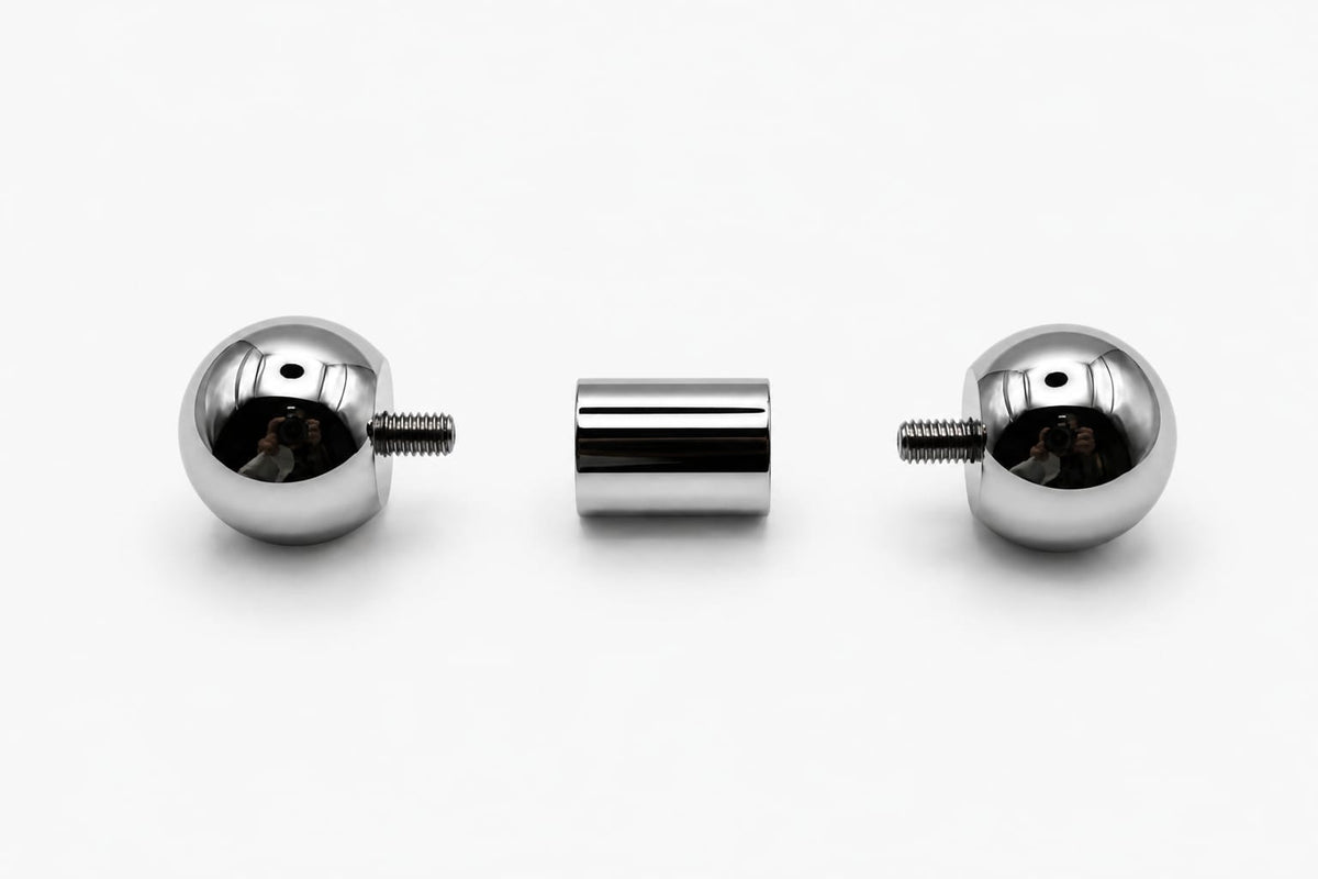 9mm gauge Barbell | Internally threaded 316L stainless steel body jewellery