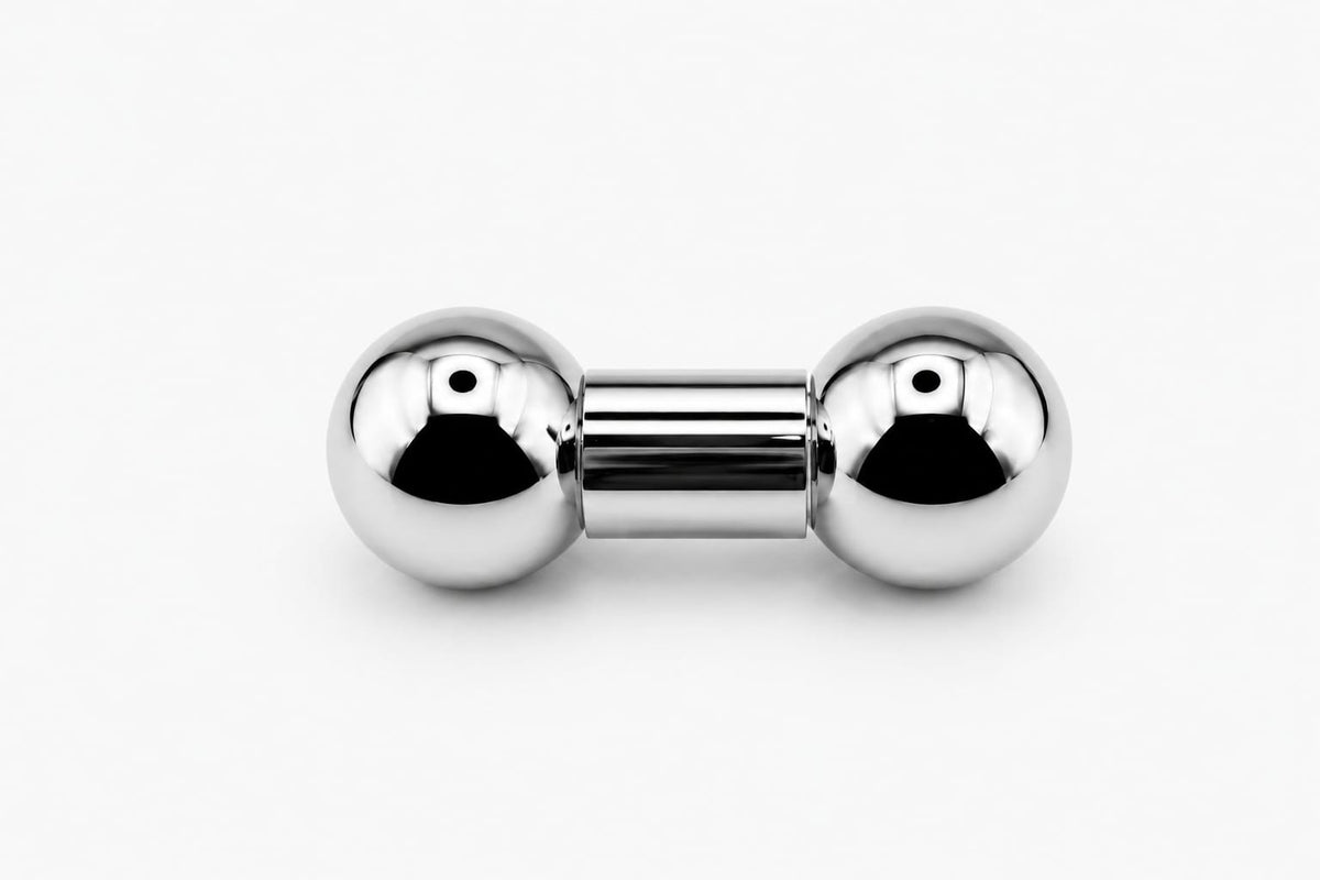 9mm gauge Barbell | Internally threaded 316L stainless steel body jewellery