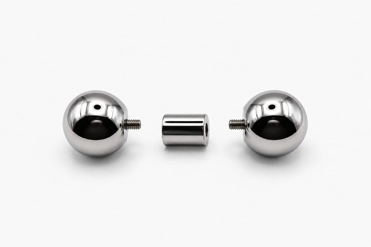 9mm gauge Barbell | Internally threaded 316L stainless steel body jewellery