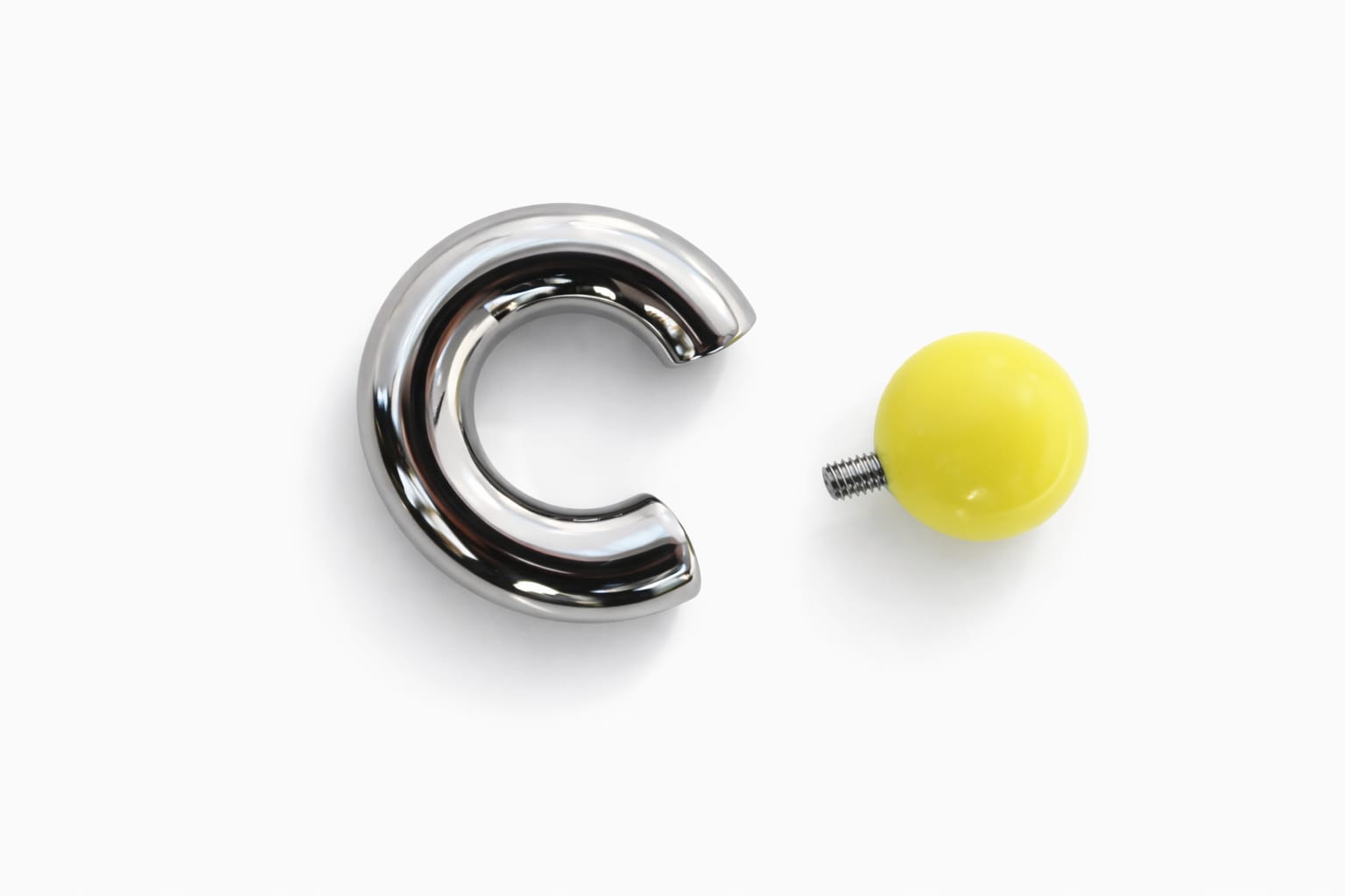 Sunstream Mega Mini Monster Ring 8mm gauge | 12mm internal diameter | 15mm ball | 316L stainless steel