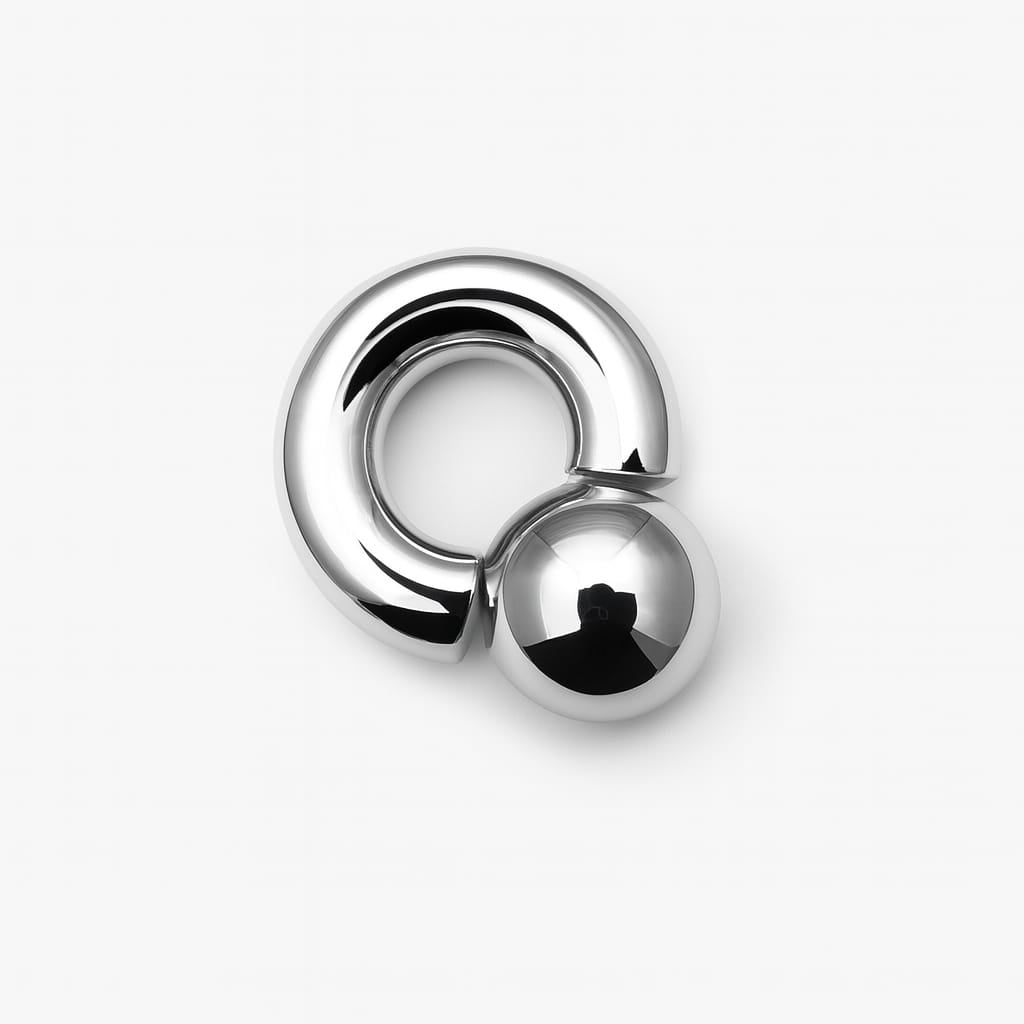 Mega Mini Monster Ring 8mm gauge | 12mm internal diameter | 16mm ball | 316L stainless steel body jewellery