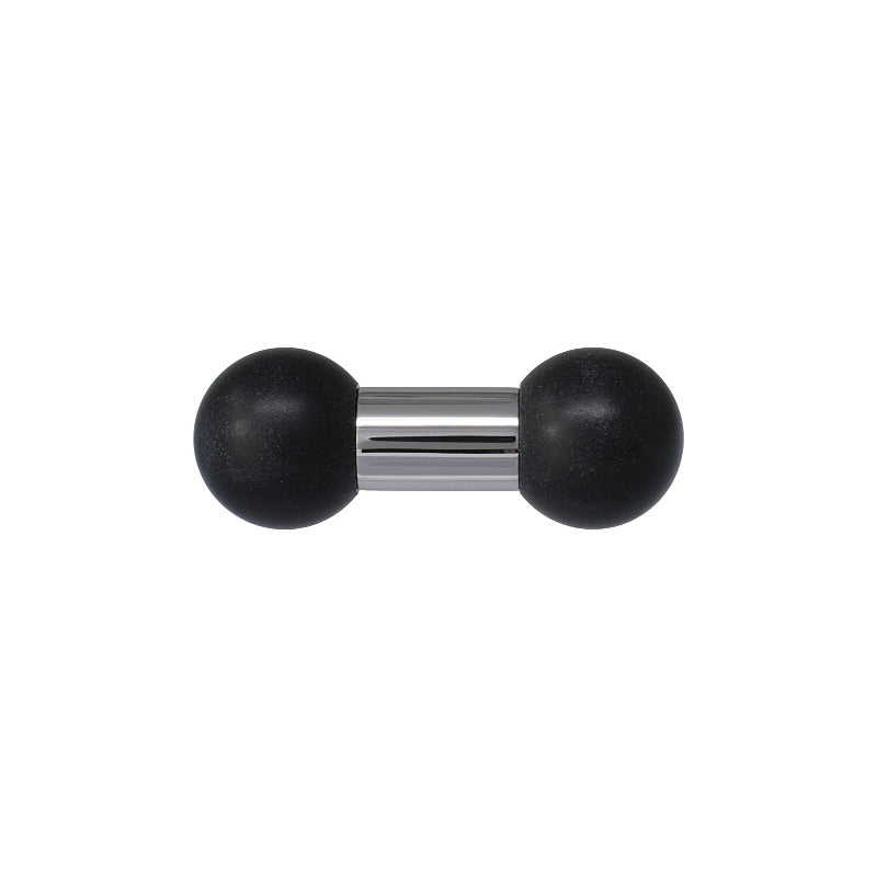 9.5mm (3/8") gauge Eclipse Barbell | Internally threaded 316L stainless steel body jewellery
