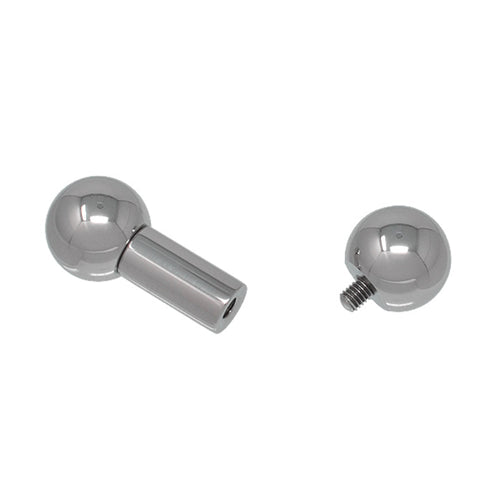 10mm gauge (00g) Barbell | Internally threaded 316L stainless steel body jewellery
